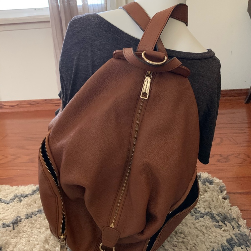 Leather fashion backpack